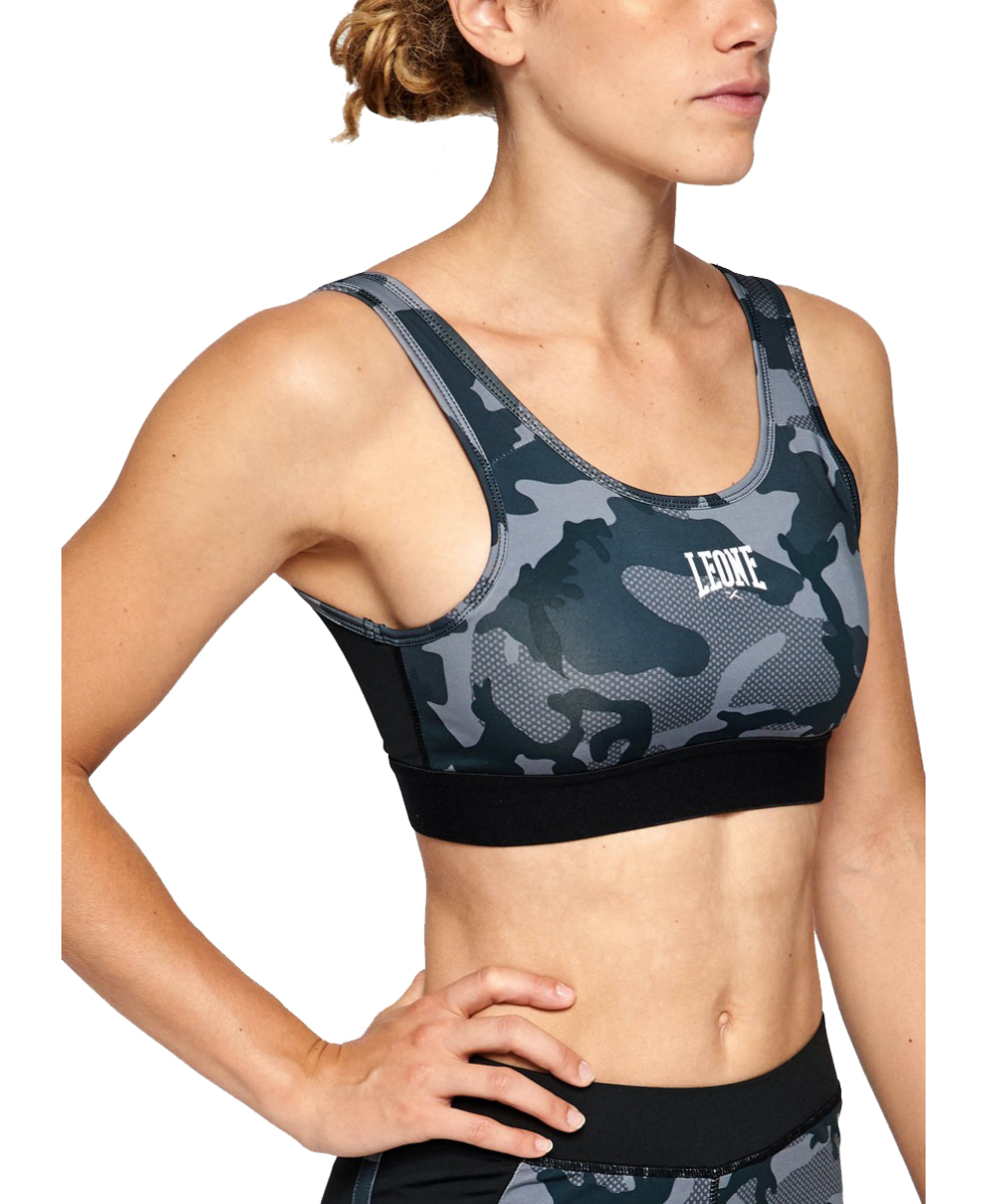 LEONE - TOP DONNA CAMO - ABX316 - DARK GREY