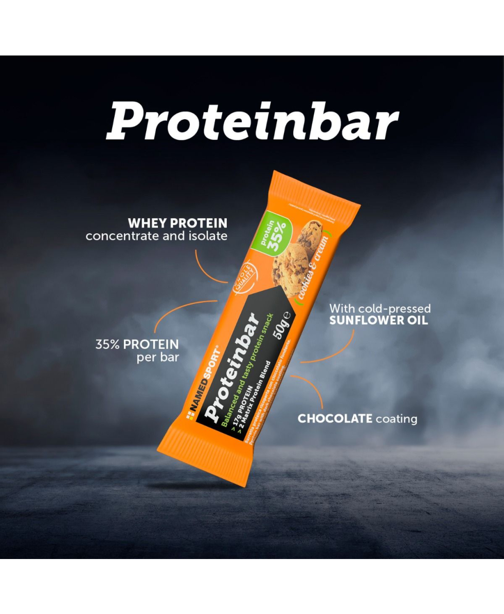 NAMED SPORT - PROTEINBAR - 50G - COOKIES & CREAM