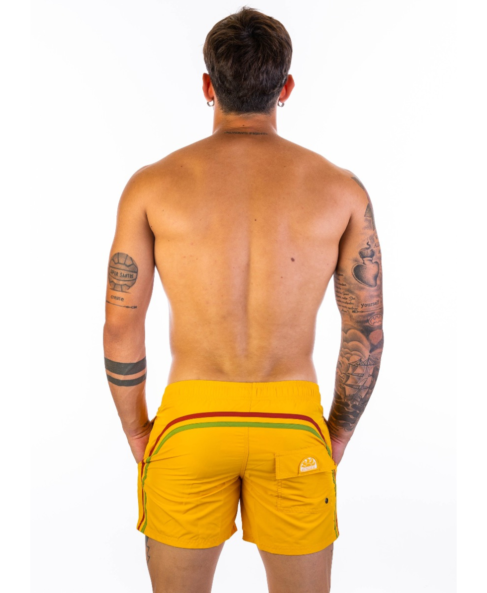 SUNDEK - COSTUME BOARDSHORT 14" - M504BDRT100-699 - GOLDEN YELLOW - BS/RB ELASTIC WAIST