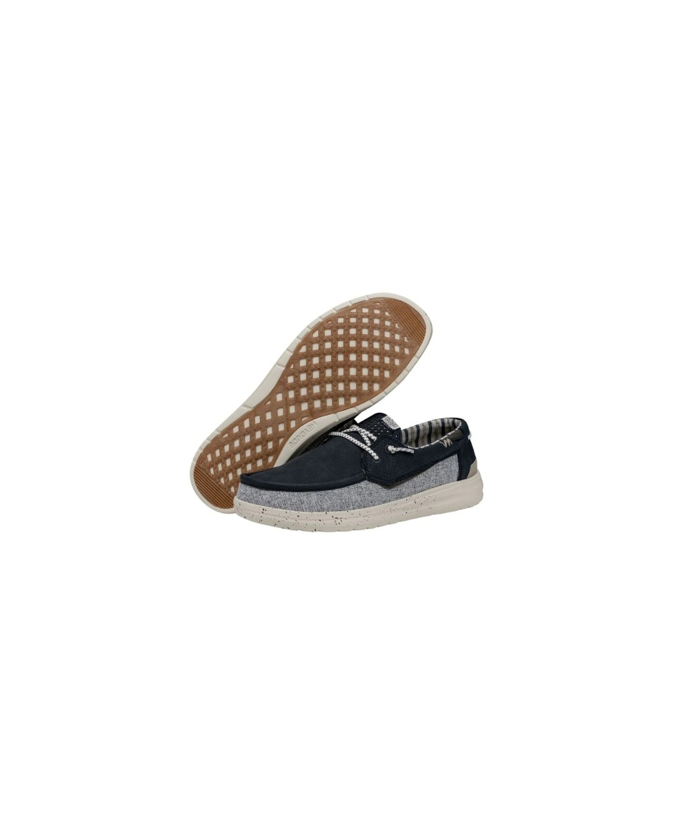 DUDE - SCARPA UOMO - WELSH GRIP MIX - 40153-456 - OCEAN BLUE