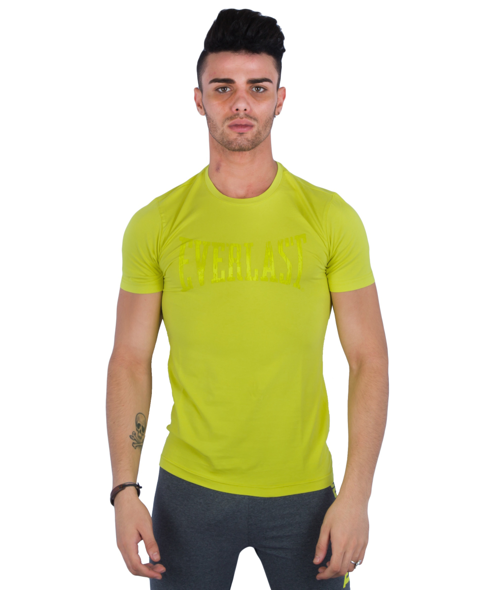 EVERLAST - KEN 2 - T-SHIRT  JERSEY STRETCH BASIC - 17M330J60-7600 - FLUO YELLOW
