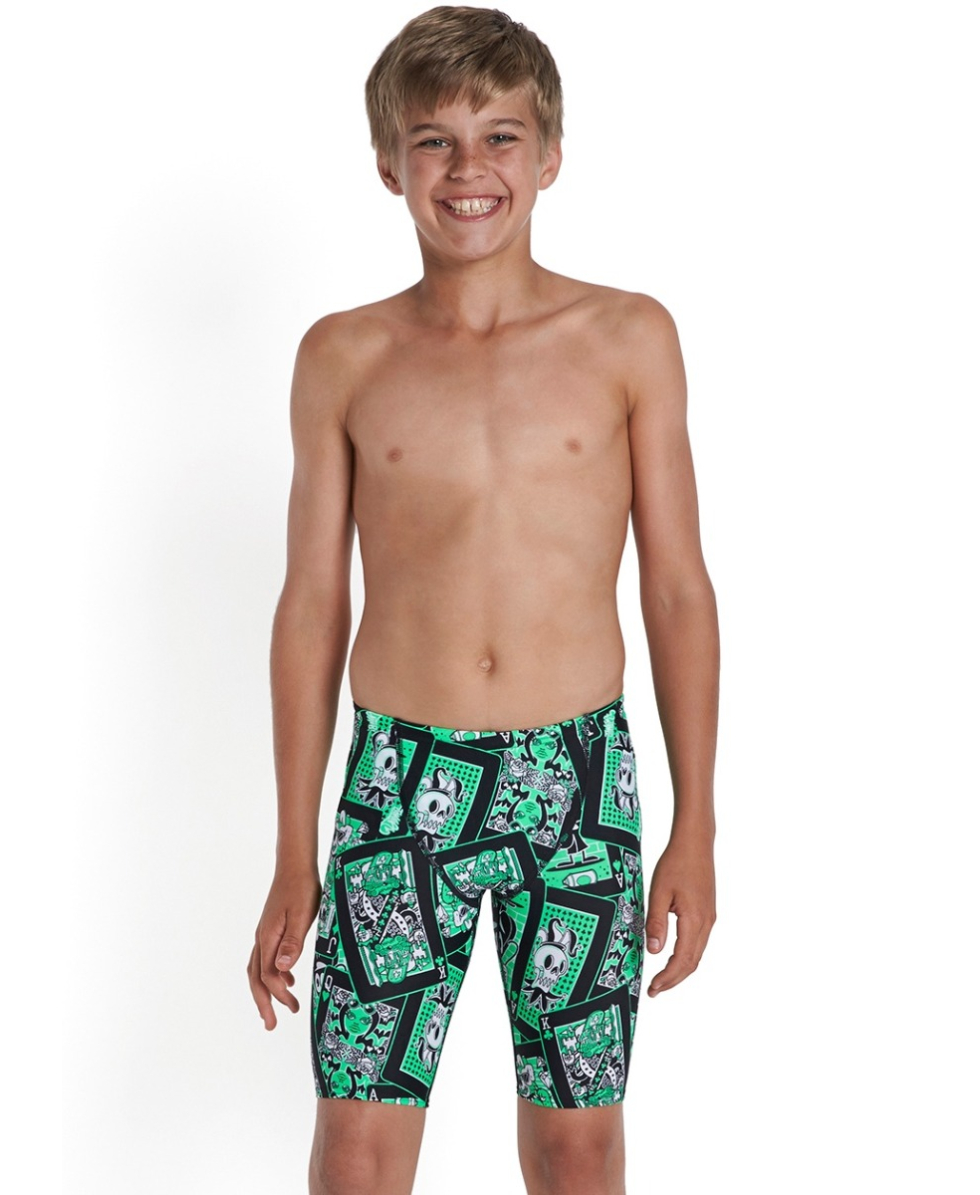 SPEEDO - COSTUME JAMMER JUNIOR - JOKER FACE ALV JAM - 092789833 - BLACK/GREEN