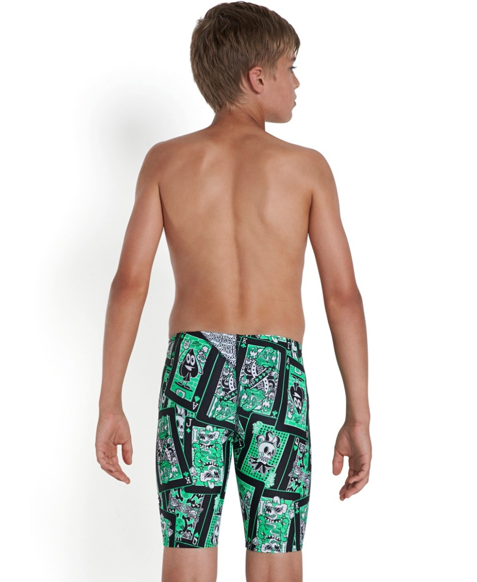 SPEEDO - COSTUME JAMMER JUNIOR - JOKER FACE ALV JAM - 092789833 - BLACK/GREEN