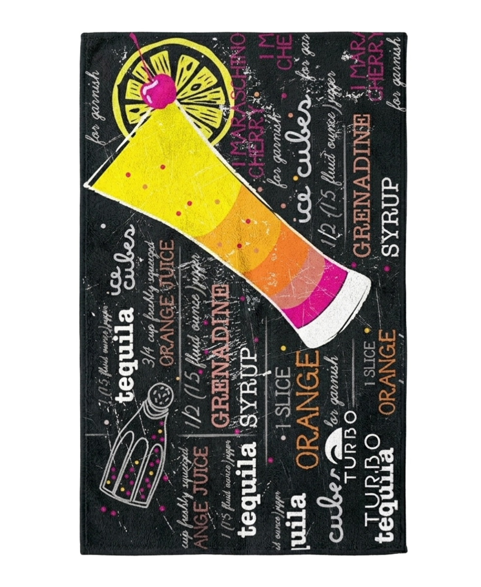 TURBO - TELO MARE - MICROFIBRA - TEQUILA SUNRISE - 125x75cm - 987310