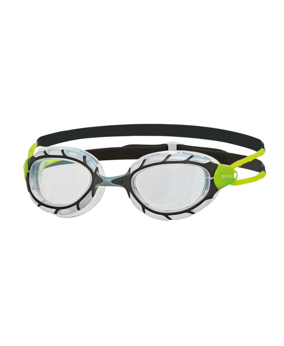 ZOGGS - OCCHIALINO PREDATOR REGULAR - 461037 - BLACK/GREEN, CLEAR LENSES