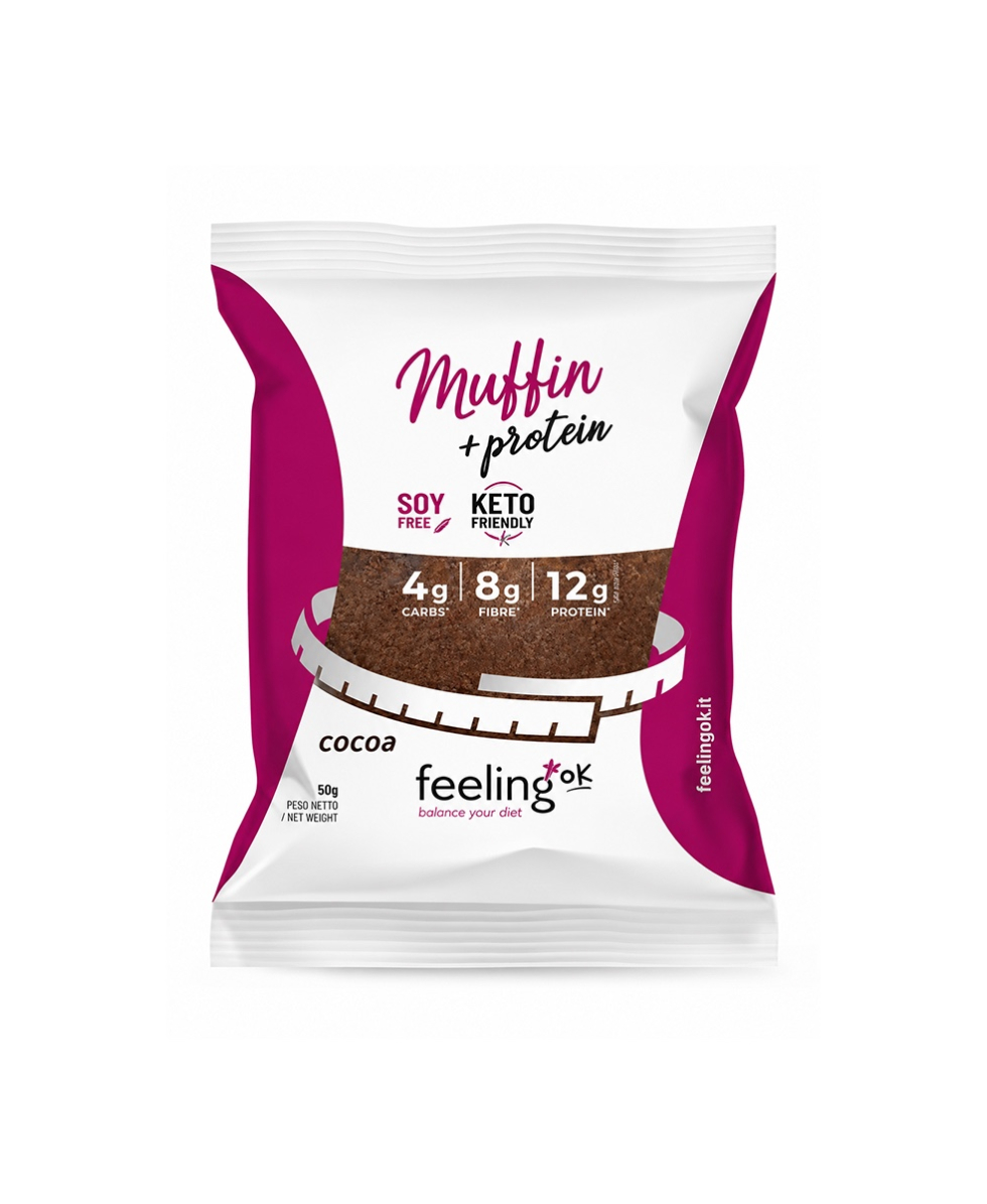 FEELING OK - MUFFIN AL CACAO +PROTEIN - 50g - FOK722