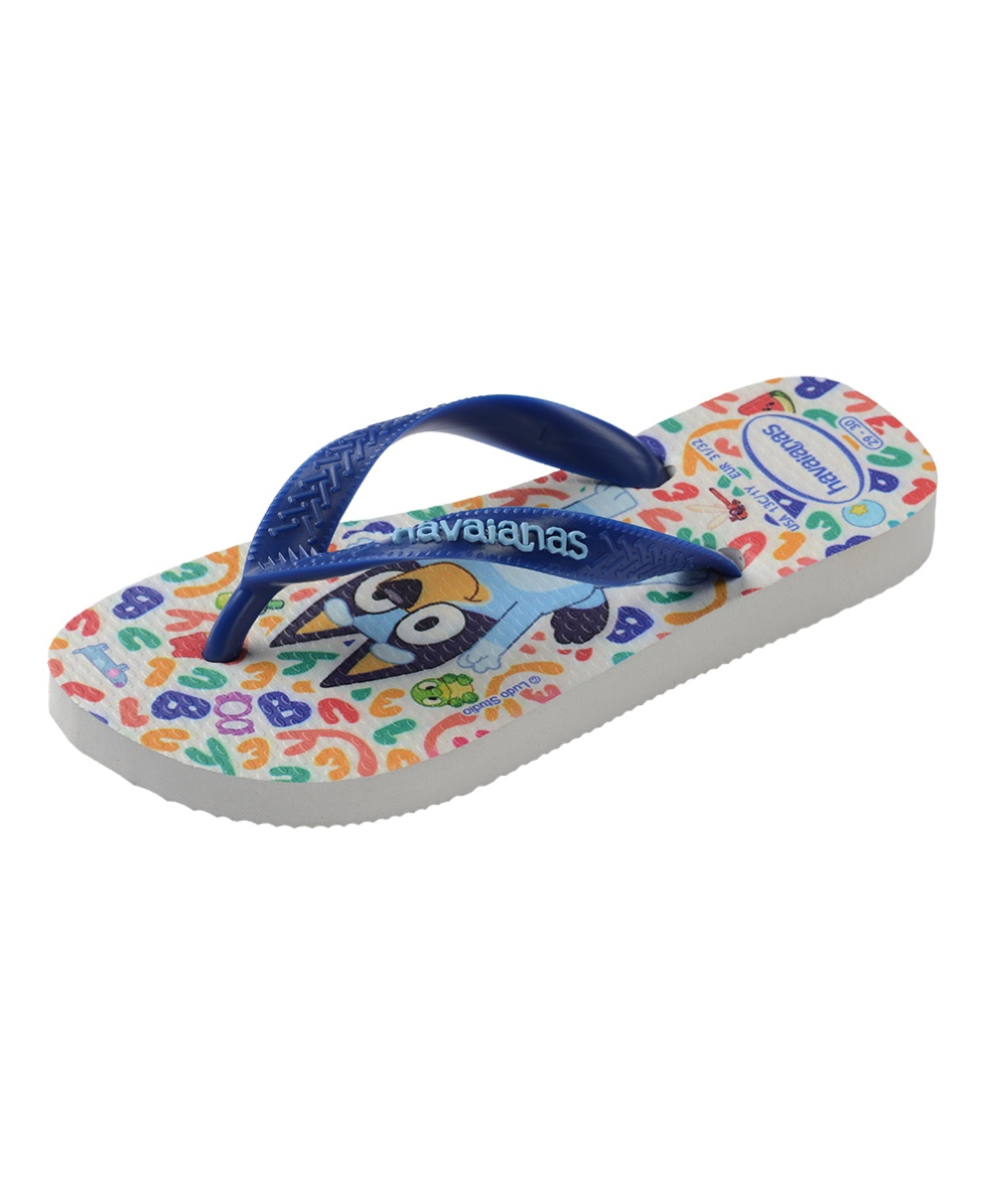 HAVAIANAS - INFRADITO JUNIOR - KIDS BLUEY - 4150416-2833 - WHITE/MARINE BLUE