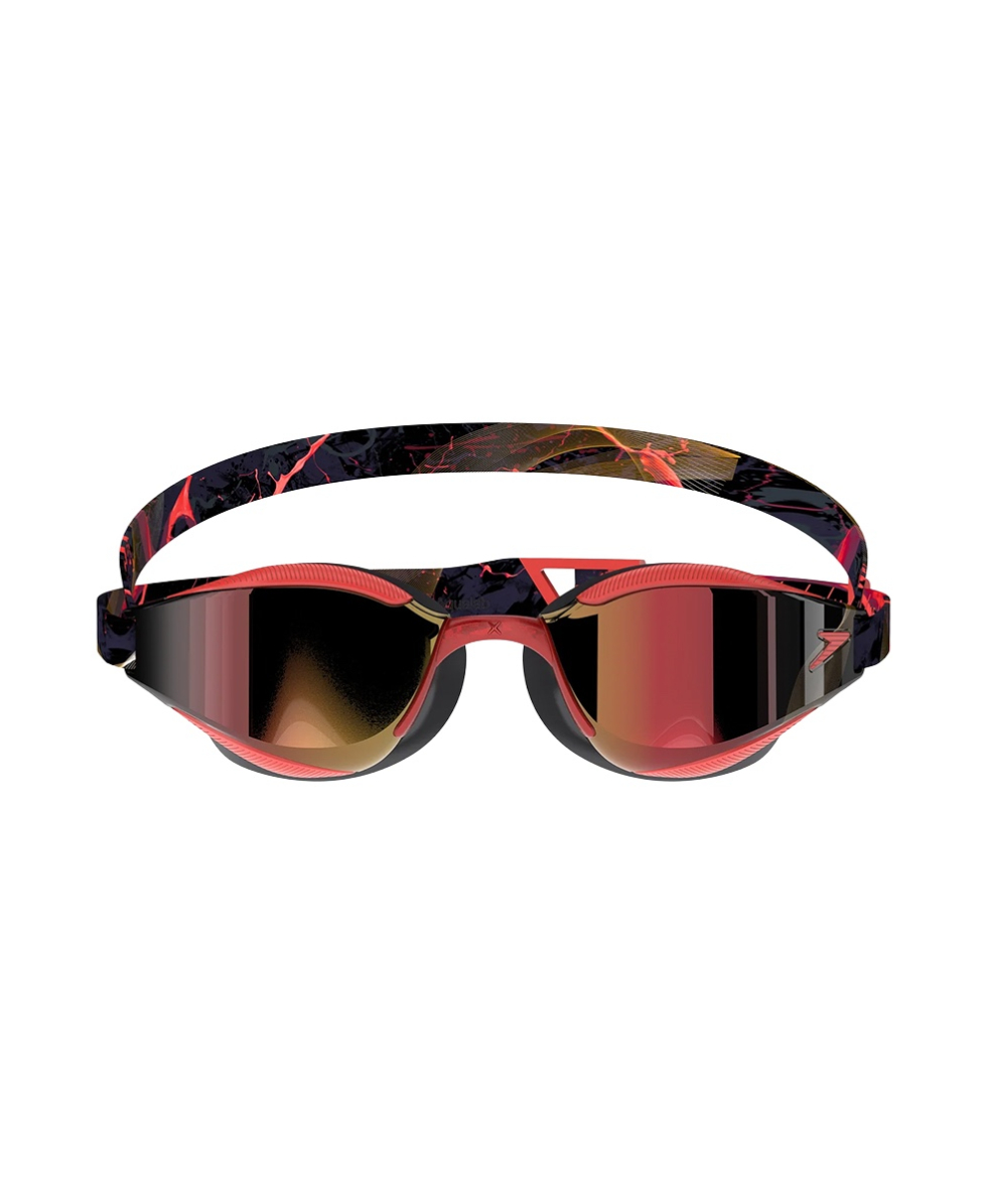 SPEEDO - OCCHIALINO FASTSKIN HYPER ELITE MIRROR - 8-12818007 - SMOKE/RED