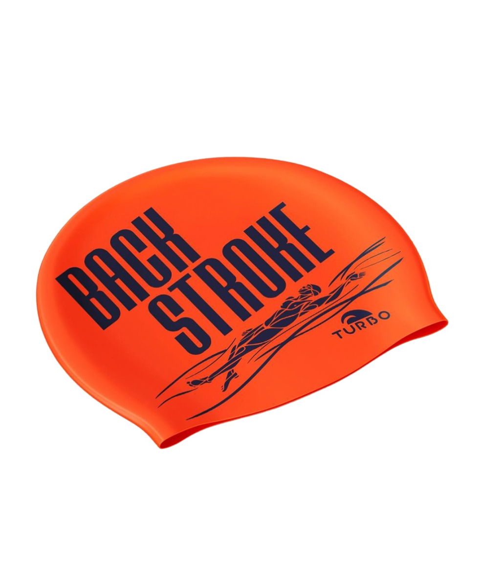 TURBO - CUFFIA SILICONE ADULTO - BACK STROKE - 9702306/0014 - ORANGE