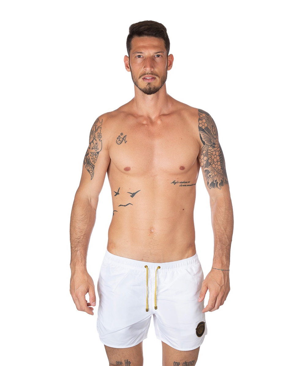EMPORIO ARMANI - COSTUME SHORT - SOCCER ARC - 902000 8P723 00010 - WHITE