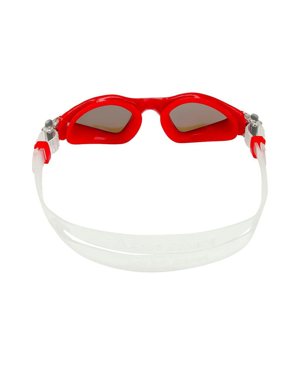 AQUASPHERE - OCCHIALINO KAYENNE COMPACT FIT TITANIUM MIRRORED - 191.670 - RED/WHITE, BLUE LENSES