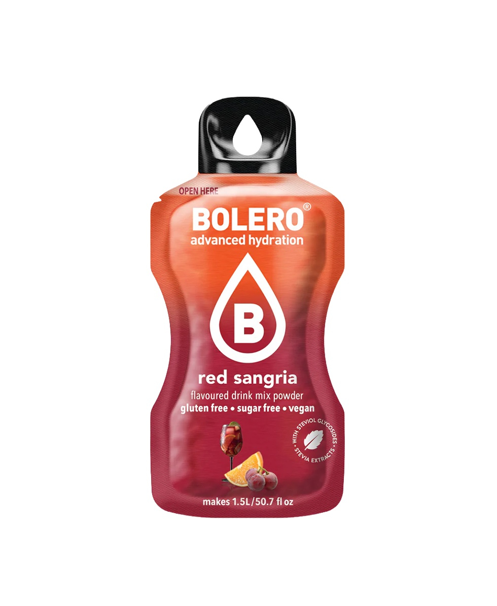 BOLERO - BEVANDA SPORTIVA - STICK MONODOSE - 9g - RED SANGRIA