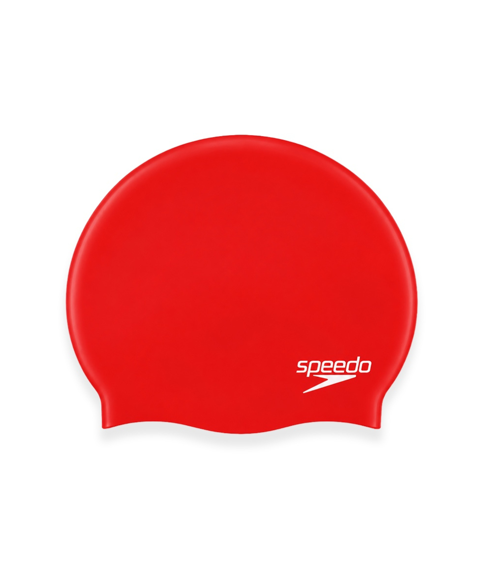 SPEEDO - CUFFIA JUNIOR - PLAIN MOULDED SILICONE CAP - 709900004 - RED