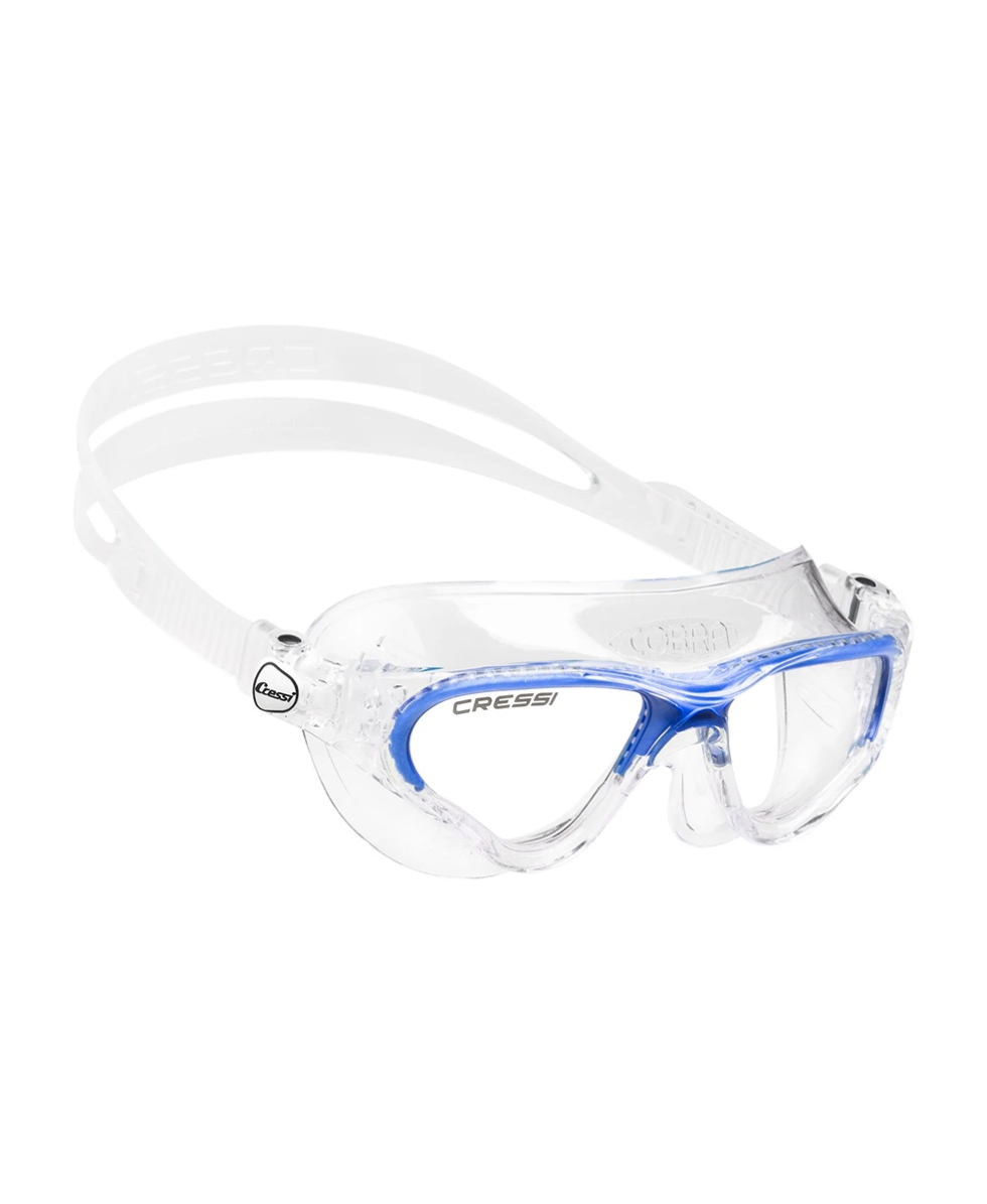 CRESSI - MASCHERA NUOTO - COBRA - DE201922 - CLEAR/BLUE, CLEAR LENSES