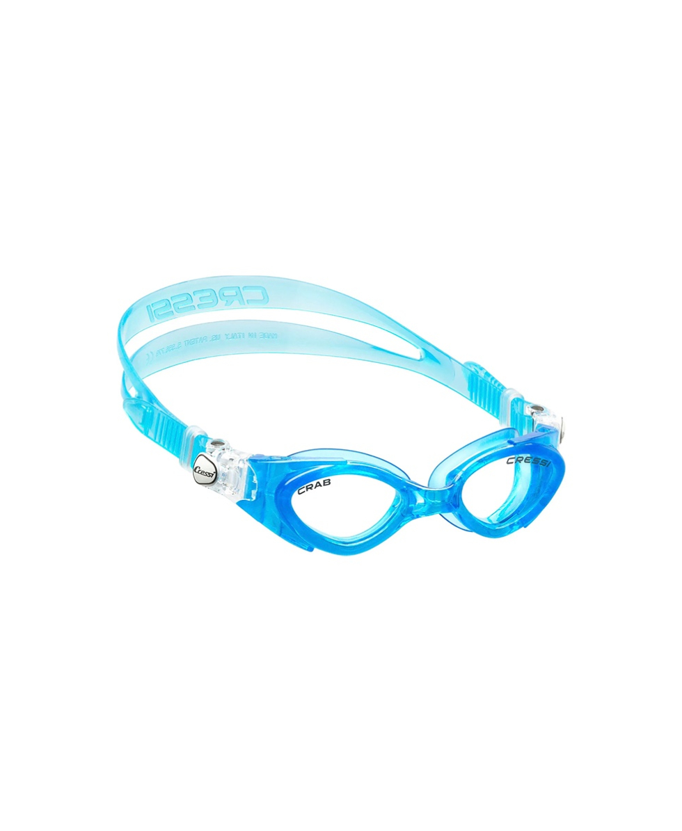 CRESSI - OCCHIALINO BAMBINO - CRAB KIDS - 3/6 ANNI - DE203120 - LIGHT BLUE, CLEAR LENSES