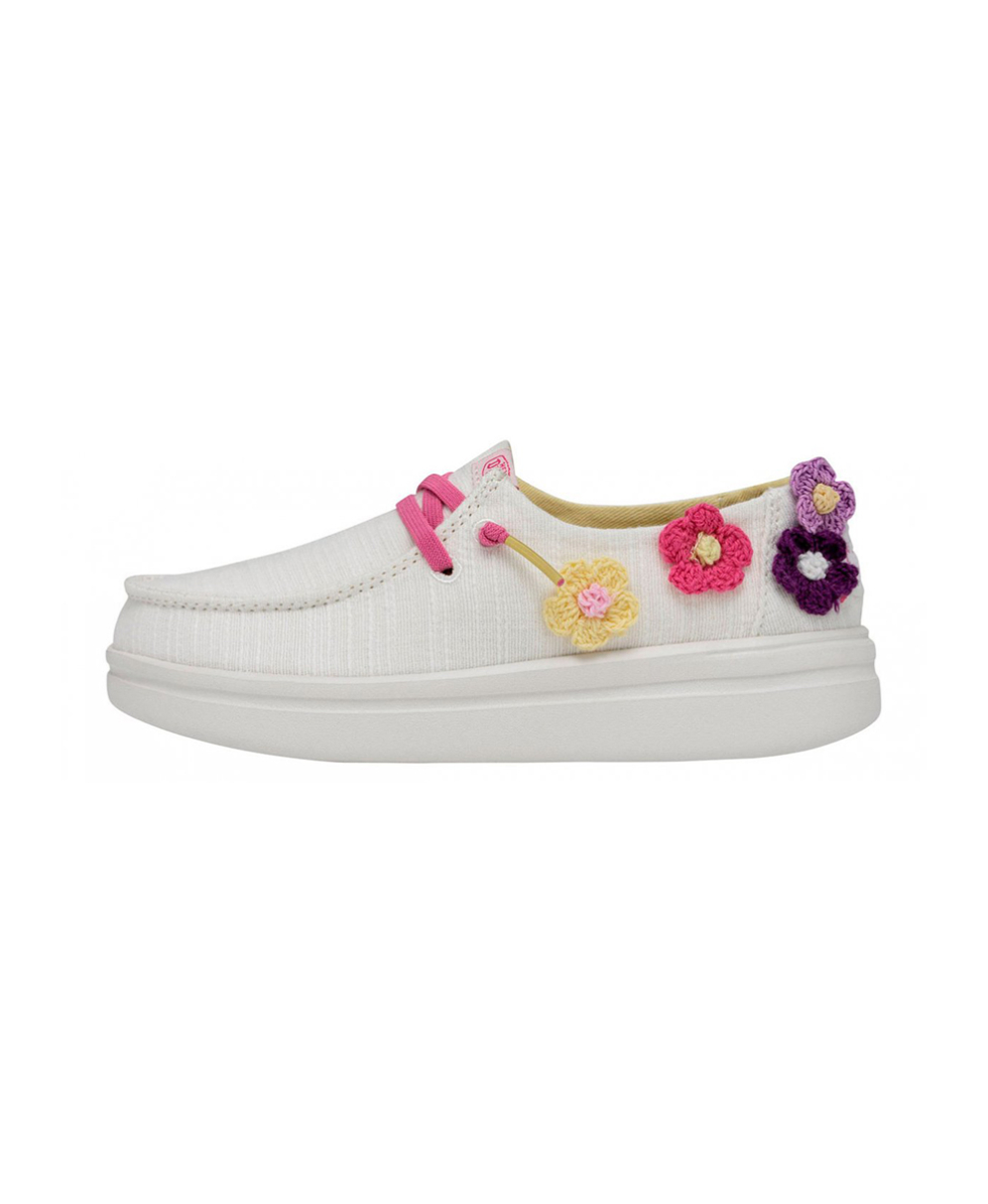 DUDE - SCARPA BIMBA - WENDY YOUTH RISE - 40107-1JL - CROCHET FLOWER