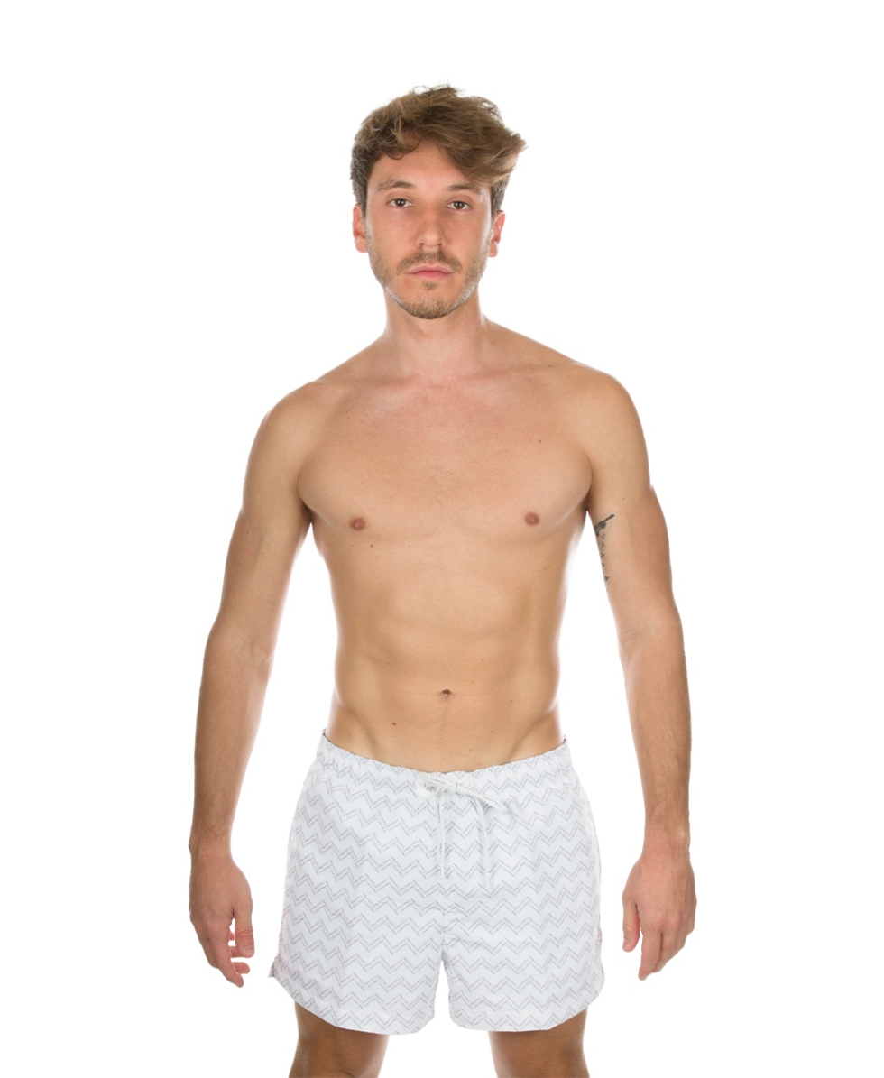 CALVIN KLEIN - COSTUME BOXER/SHORT - K9MK004006-PA1 - WHITE/GREY