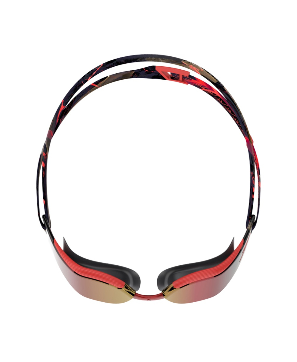 SPEEDO - OCCHIALINO FASTSKIN HYPER ELITE MIRROR - 8-12818007 - SMOKE/RED