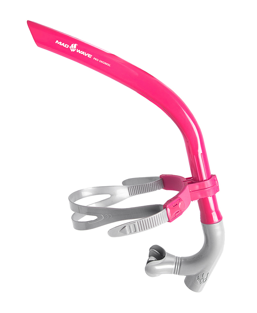 MAD WAVE - RESPIRATORE FRONTALE -  PRO SNORKEL - M077301011W - PINK
