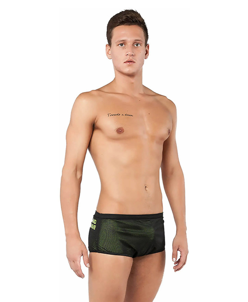 MAD WAVE - DRAG SHORTS - COSTUME PER IL NUOTO FRENATO - M025602 - BLACK/YELLOW