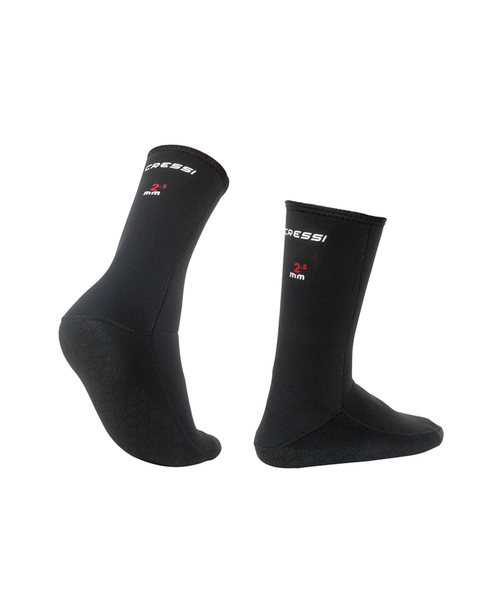 CRESSI - CALZE NEOPRENE ANTISCIVOLO - ORATA 2.5MM SOCKS - LX433001 - BLACK