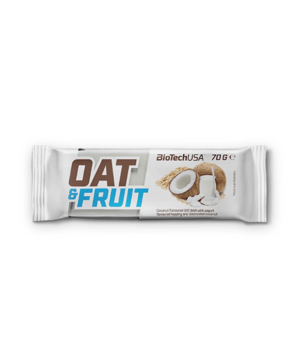 BIOTECH USA - BARRETTA D'AVENA - OAT & FRUIT - 70 g - COCONUT YOGURT