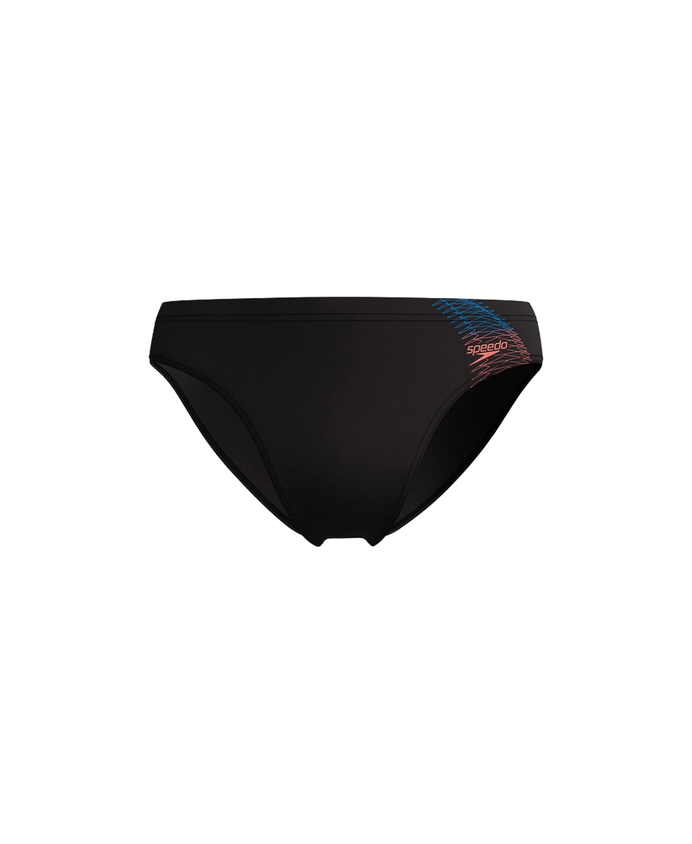 SPEEDO - COSTUME SLIP - MEDLEY LOGO BRIEF 7 cm - 0973918964 - BLACK/NEON CORAL