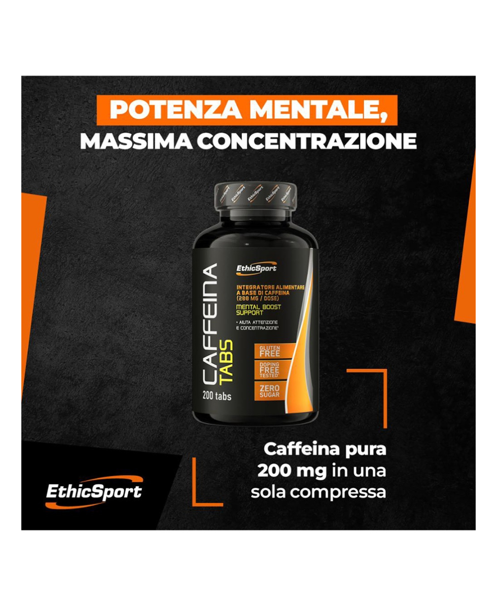 ETHIC SPORT - CAFFEINA TABS - 200 TABS