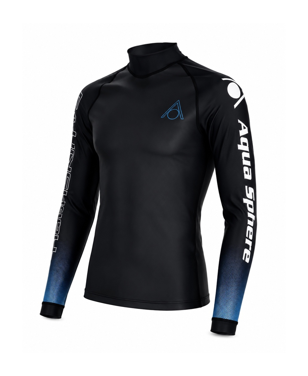 AQUASPHERE - AQUASKIN TOP V3 MAN - BLACK/TURQUOISE 