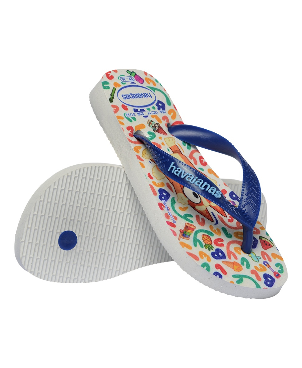 HAVAIANAS - INFRADITO JUNIOR - KIDS BLUEY - 4150416-2833 - WHITE/MARINE BLUE
