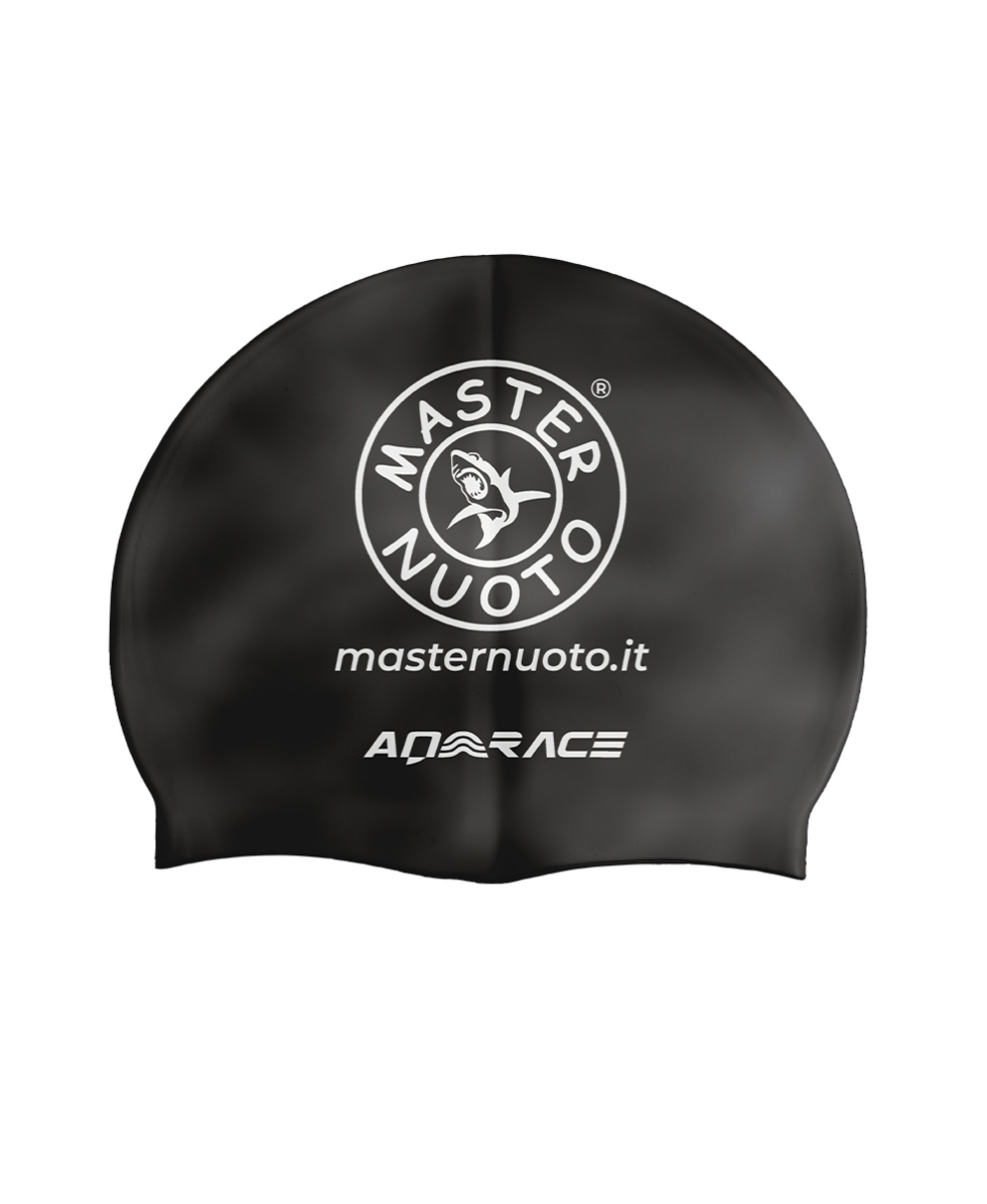 AQUARAPID - CUFFIA SILICONE "MASTER NUOTO" - BLACK