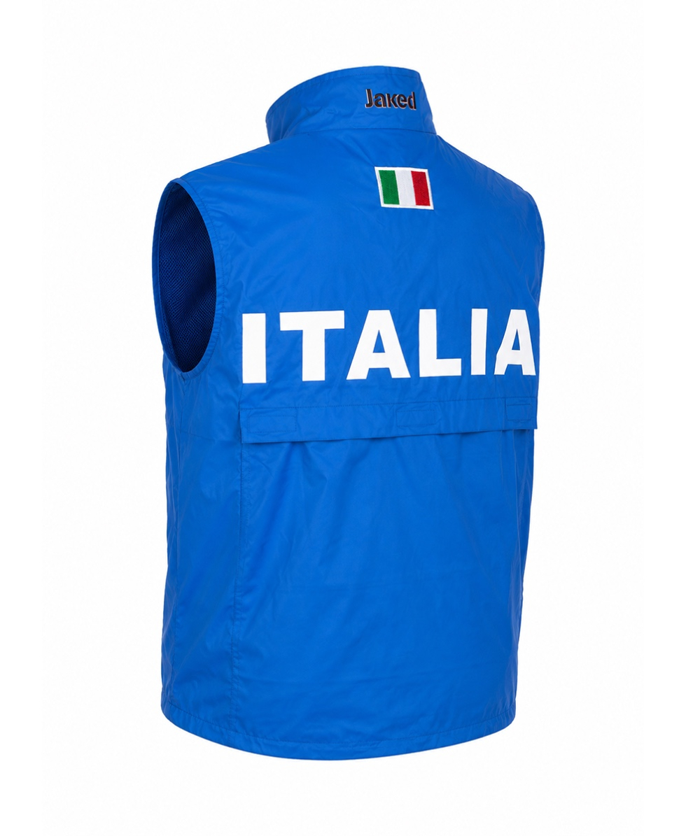 JAKED - GIUBBOTTO SMANICATO ITALIA - AZZURRO - ITA6540REP