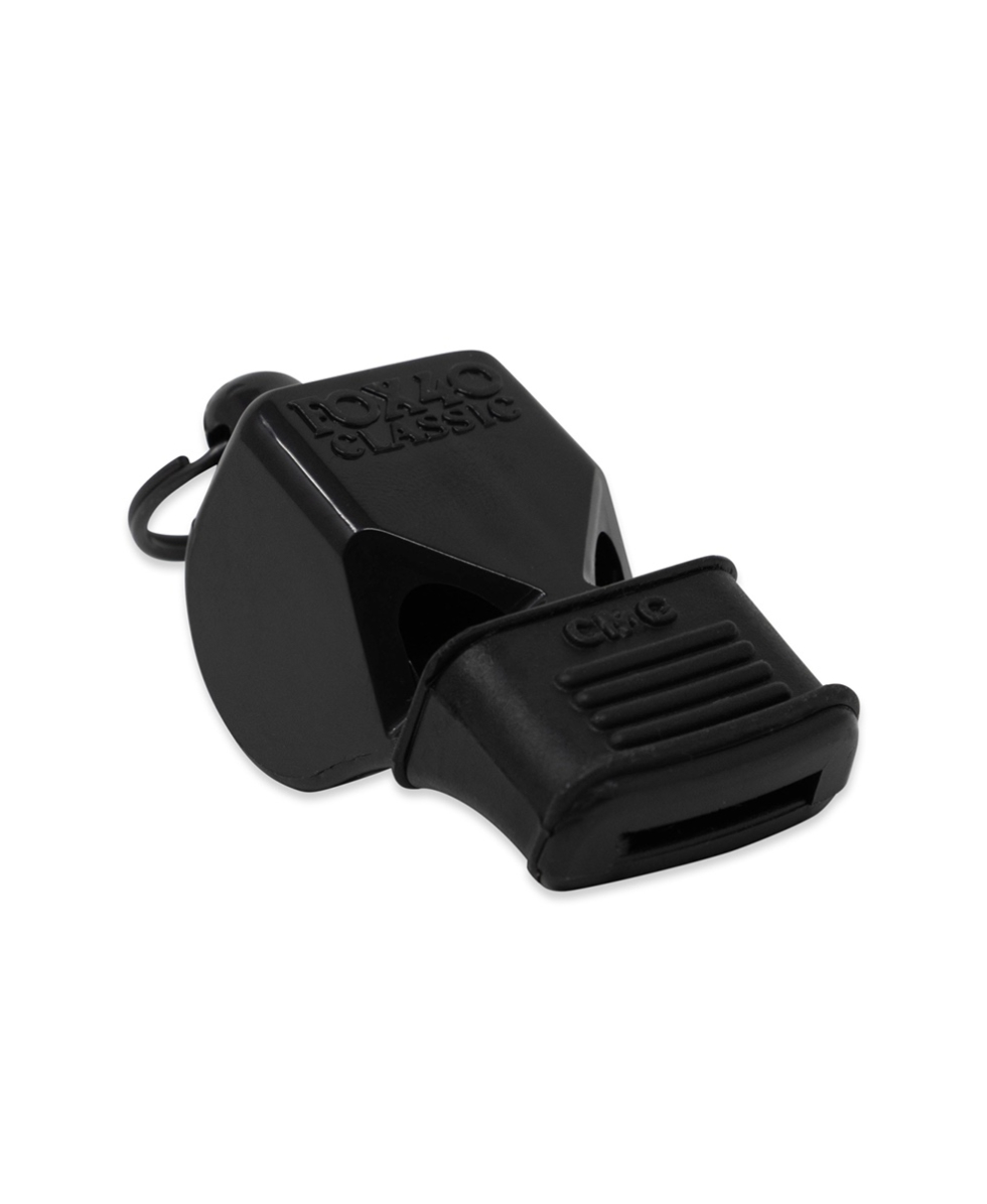 FOX 40 - FISCHIETTO REGOLAMENTARE - CLASSIC CMG CON CORDINO - 9601-0008 - BLACK