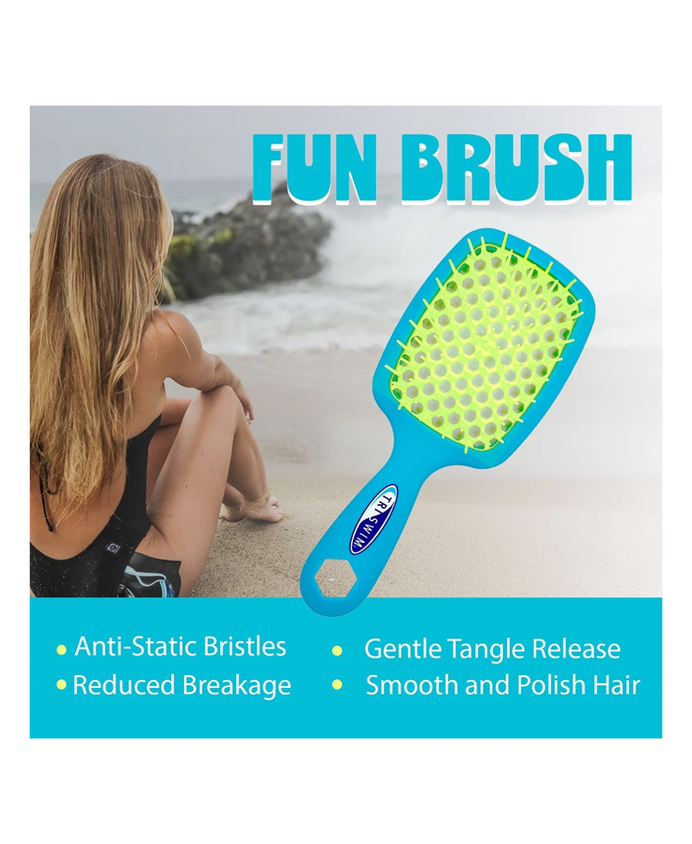 TRISWIM - SPAZZOLA DISTRICANTE E MASSAGGIANTE - FUN BRUSH FOR WET OR DRY HAIR