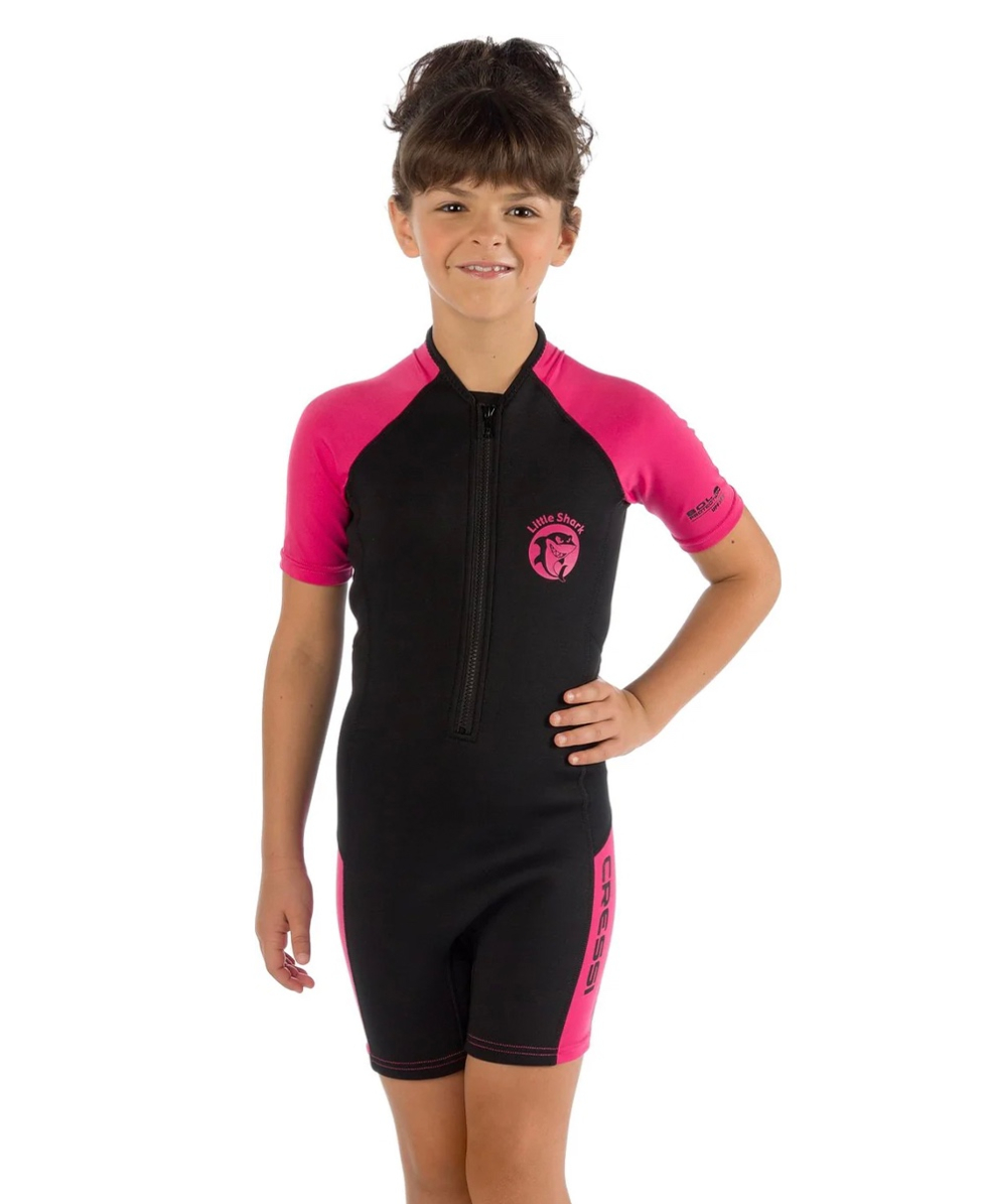 CRESSI - MUTA JUNIOR - LITTLE SHARK - 2mm - BLACK/PINK