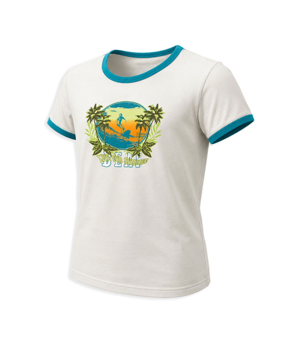 BEAR - T-SHIRT M/C - S9QTC006-006 - BIANCO/VERDE