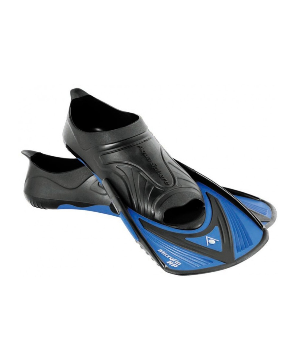AQUASPHERE - MEZZE PINNE TRAINING - MICROFIN - BLACK/BLUE