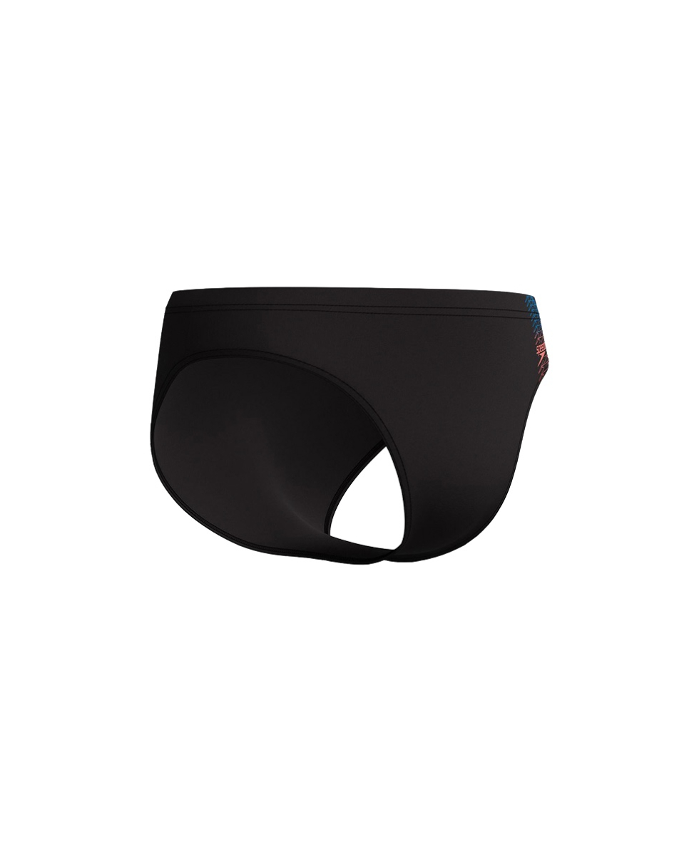 SPEEDO - COSTUME SLIP - MEDLEY LOGO BRIEF 7 cm - 0973918964 - BLACK/NEON CORAL