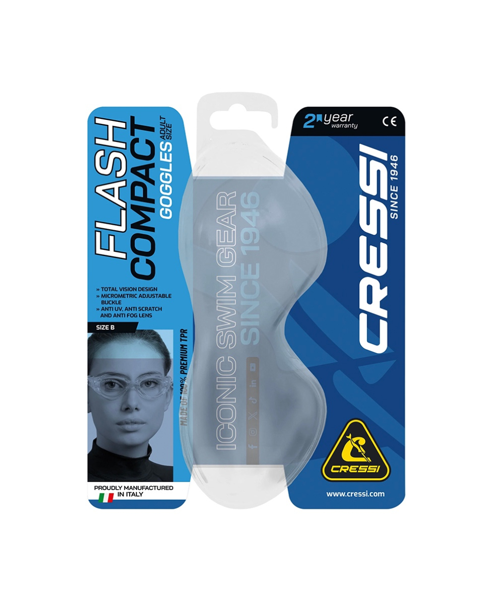 CRESSI - OCCHIALINO - FLASH WOMAN - DE203041 - CLEAR/LILAC, CLEAR LENSES