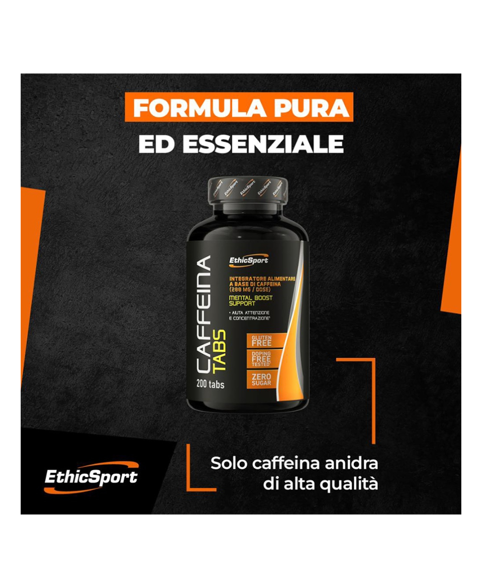ETHIC SPORT - CAFFEINA TABS - 200 TABS