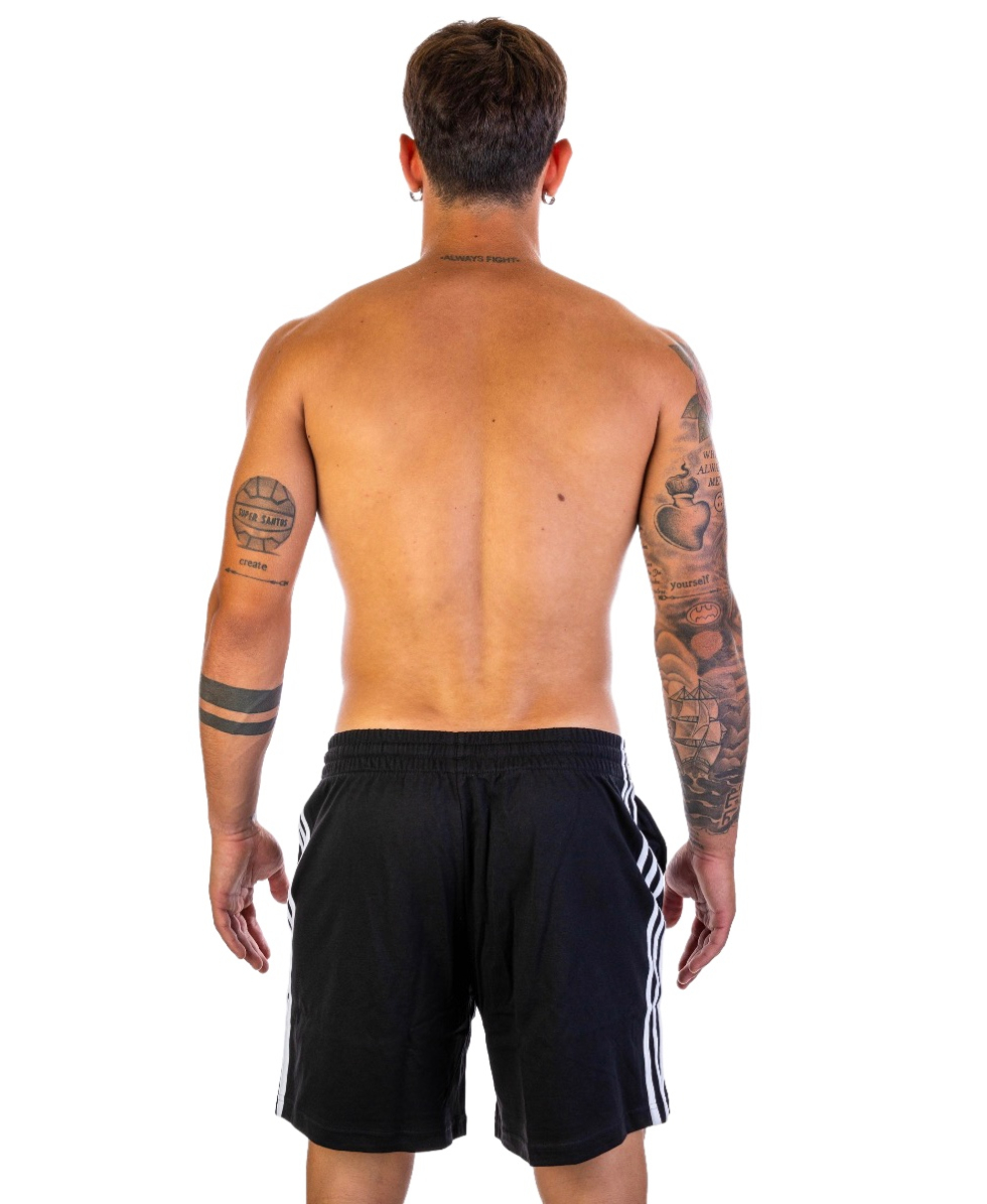 ADIDAS - PANTALONCINO/SHORT - AEROREADY ESSENTIALS 3-STRIPES - GK9988 - BLACK/WHITE