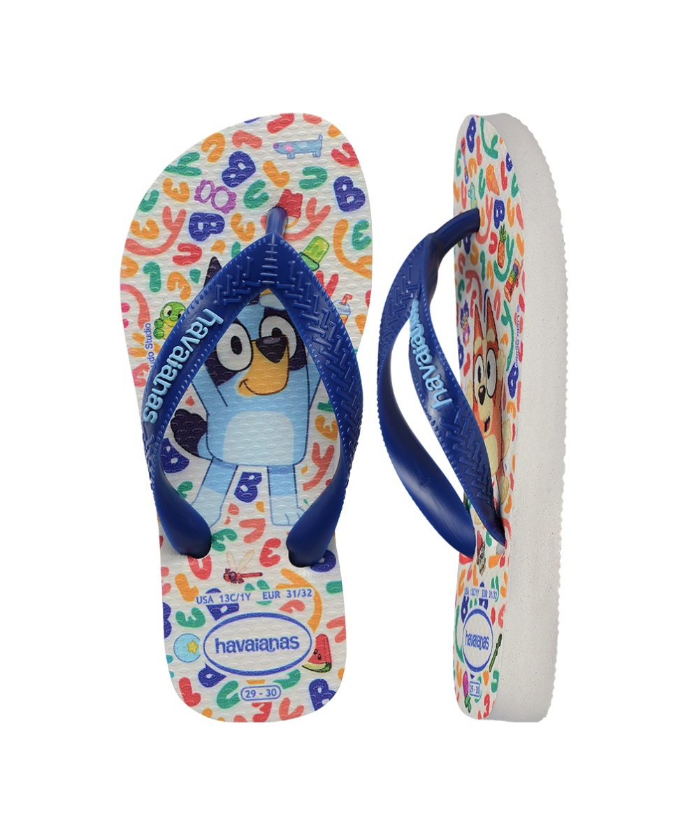 HAVAIANAS - INFRADITO JUNIOR - KIDS BLUEY - 4150416-2833 - WHITE/MARINE BLUE