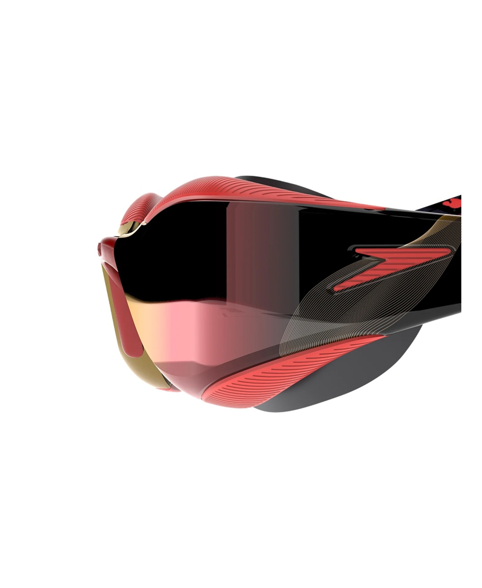 SPEEDO - OCCHIALINO FASTSKIN HYPER ELITE MIRROR - 8-12818007 - SMOKE/RED