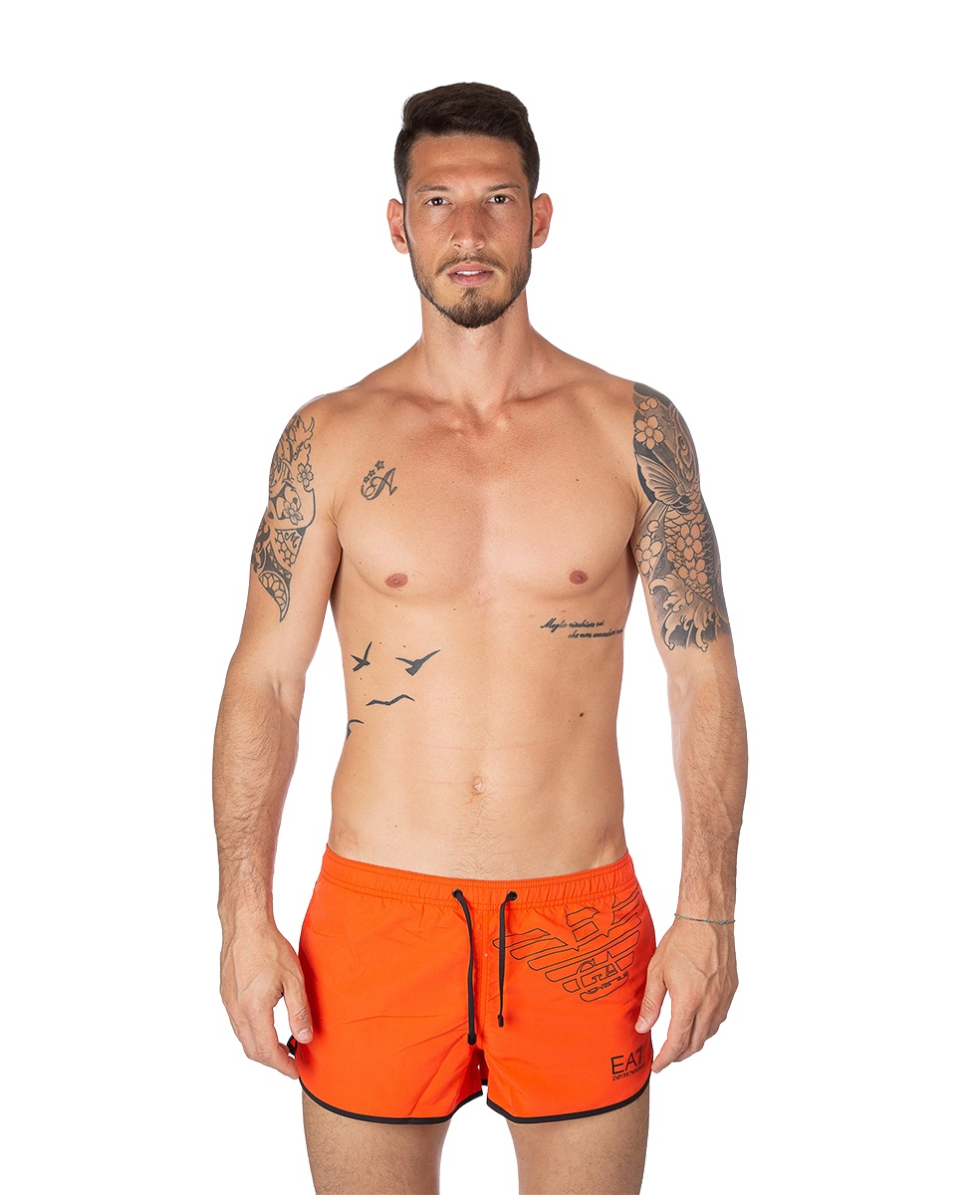EMPORIO ARMANI - COSTUME SHORT - EAGLE - 902024 8P724 08862 - MANDARIN RED