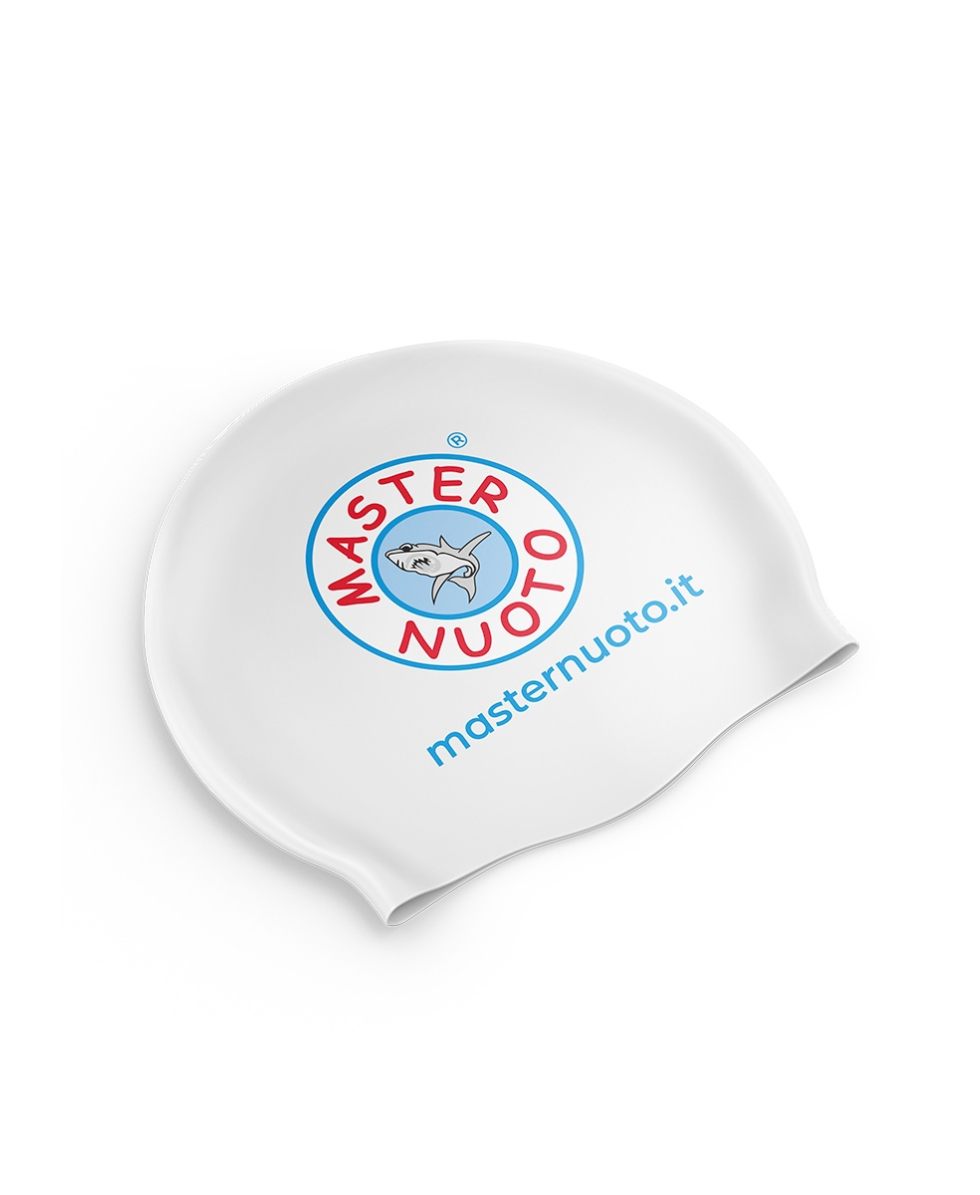 MASTER NUOTO - CUFFIA IN SILICONE PREMIUM - MN0999 - WHITE