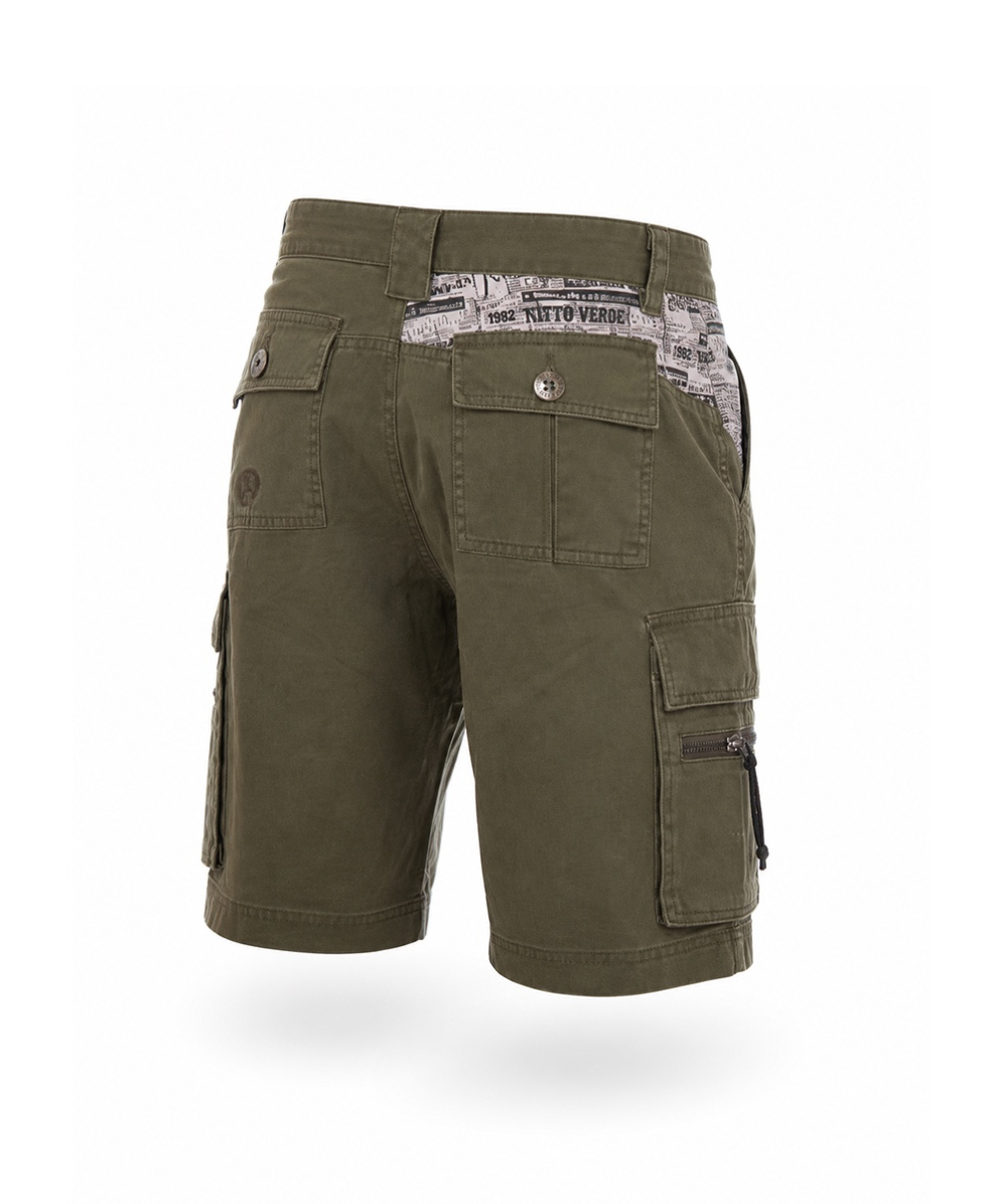 BREKKA - BERMUDA DA PASSEGGIO - BRS8G08-0 - ARM - VERDE MILITARE