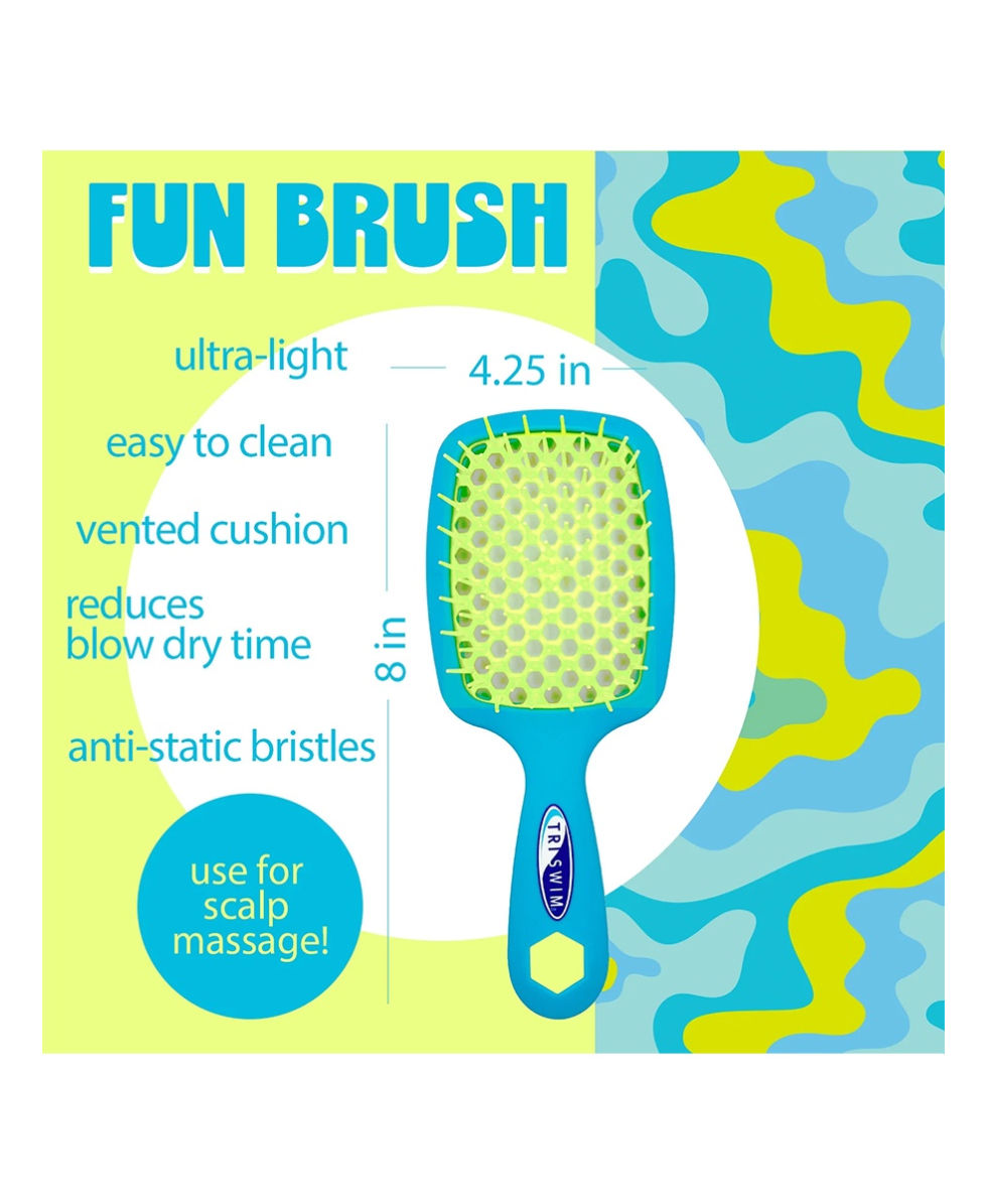TRISWIM - SPAZZOLA DISTRICANTE E MASSAGGIANTE - FUN BRUSH FOR WET OR DRY HAIR
