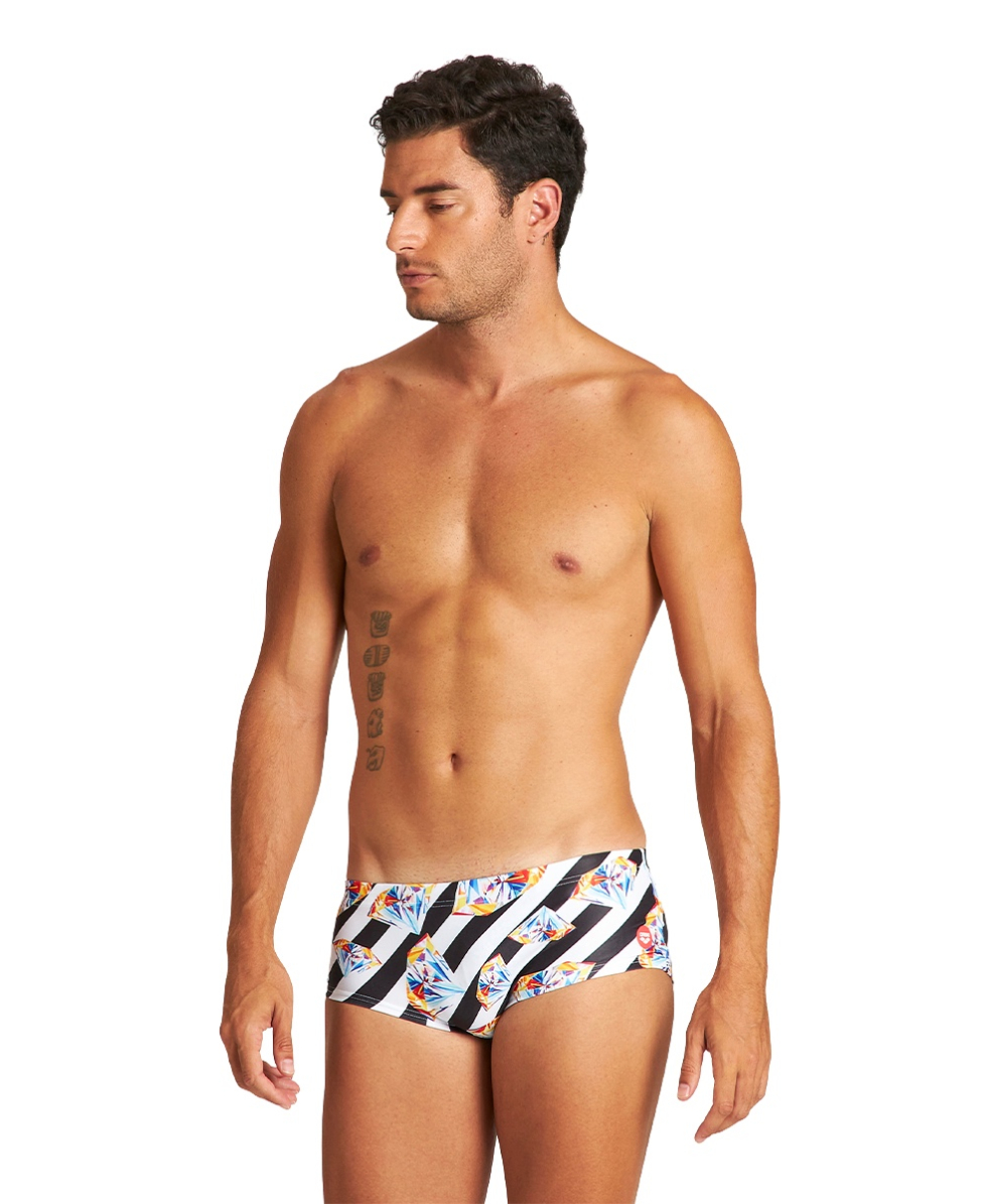ARENA - COSTUME LOW WAIST SHORT - CRAZY DIAMONDS - 004072500 - BLACK/WHITE MULTI