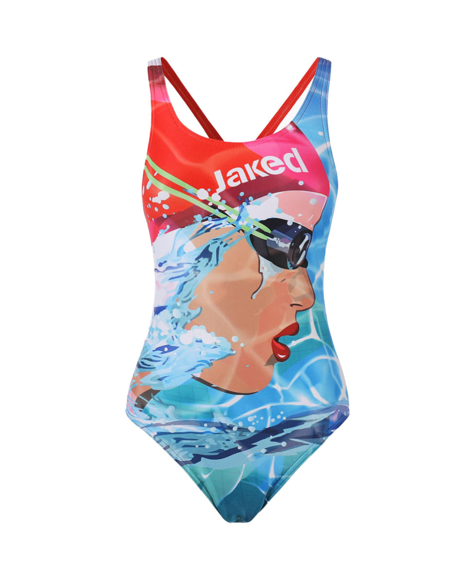 JAKED - COSTUME INTERO - LADY SWIM - JKCM70101D - NAVY/MULTI