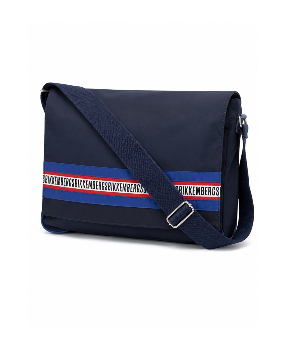 BIKKEMBERGS - BORSA MODELLO POSTINO - W61-P203-3000 - BLUE/FAST BLUE
